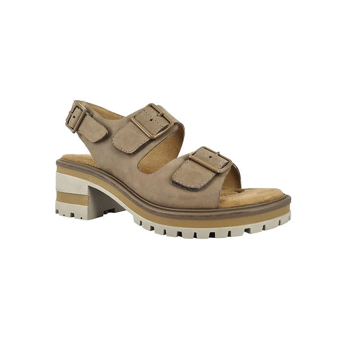 Women's Salvia Honey Sandal Color: Taupe Nubuck 1
