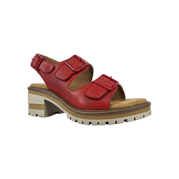Women's Salvia Honey Sandal Color: Lipstick 1